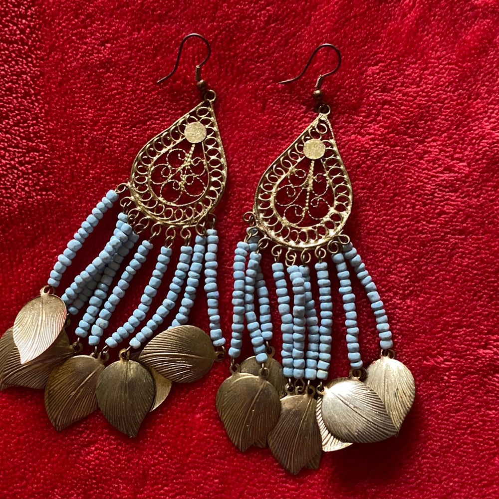 Dangling Beaded Earrings